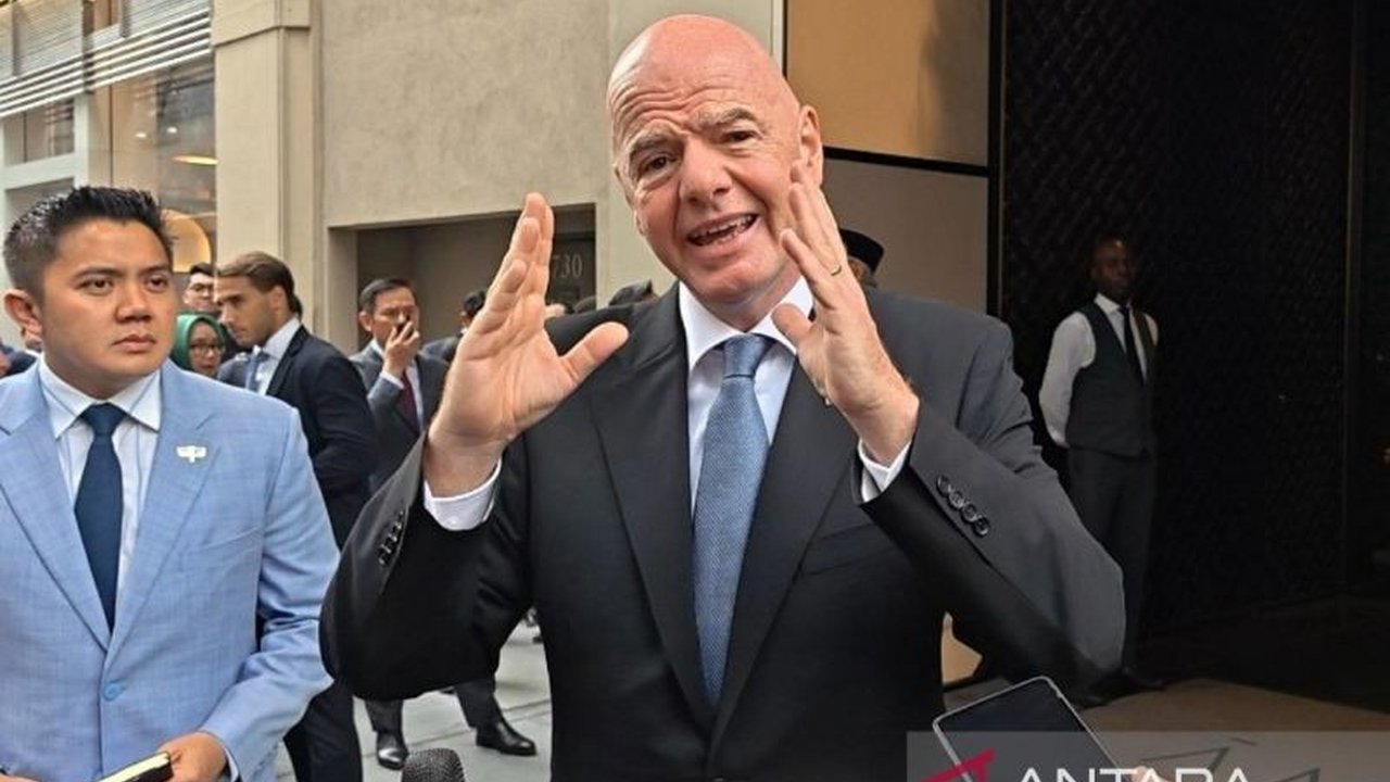 Presiden FIFA Gianni Infantino menyatakan 