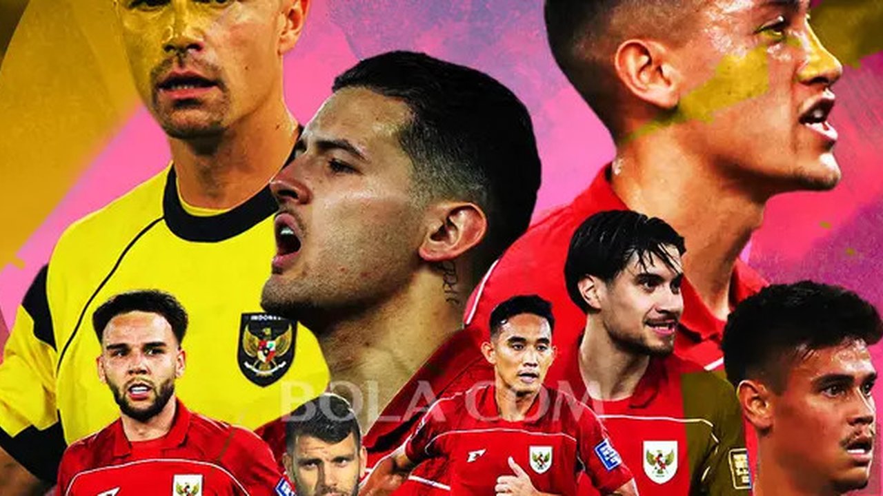 Timnas Indonesia - Emil Audero, Maarten Paes, Mees Hilgers, Jay Idzes, Rizki Ridho, Justin Hubner, Calvin Verdonk, Kevin Diks (Bola.com/Adreanus Titus)