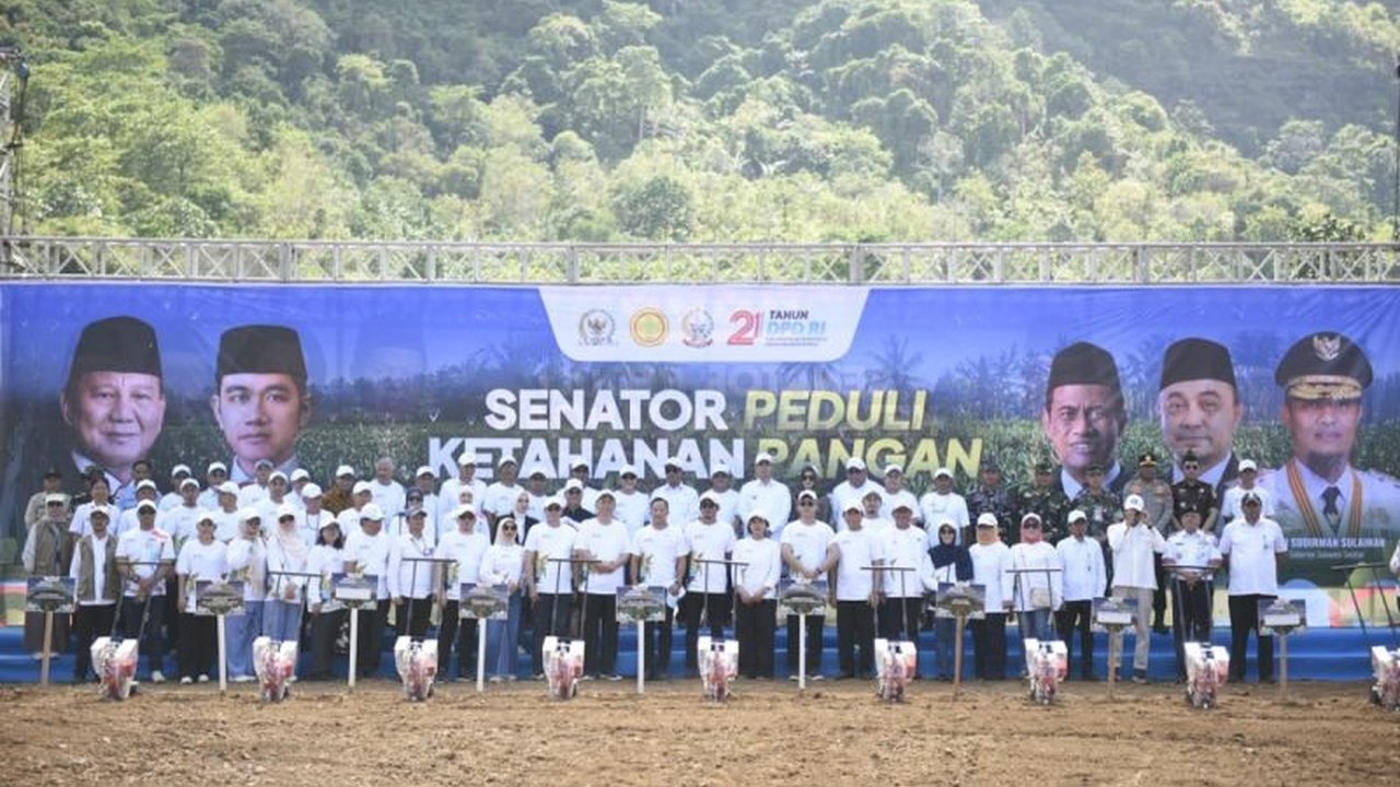 Wakil Ketua DPD RI Tamsil Linrung menyatakan dukungan penuh kepada Mentan Amran Sulaiman atas capaian swasembada beras 6 bulan dan upaya mengangkat derajat pertanian Indonesia.
