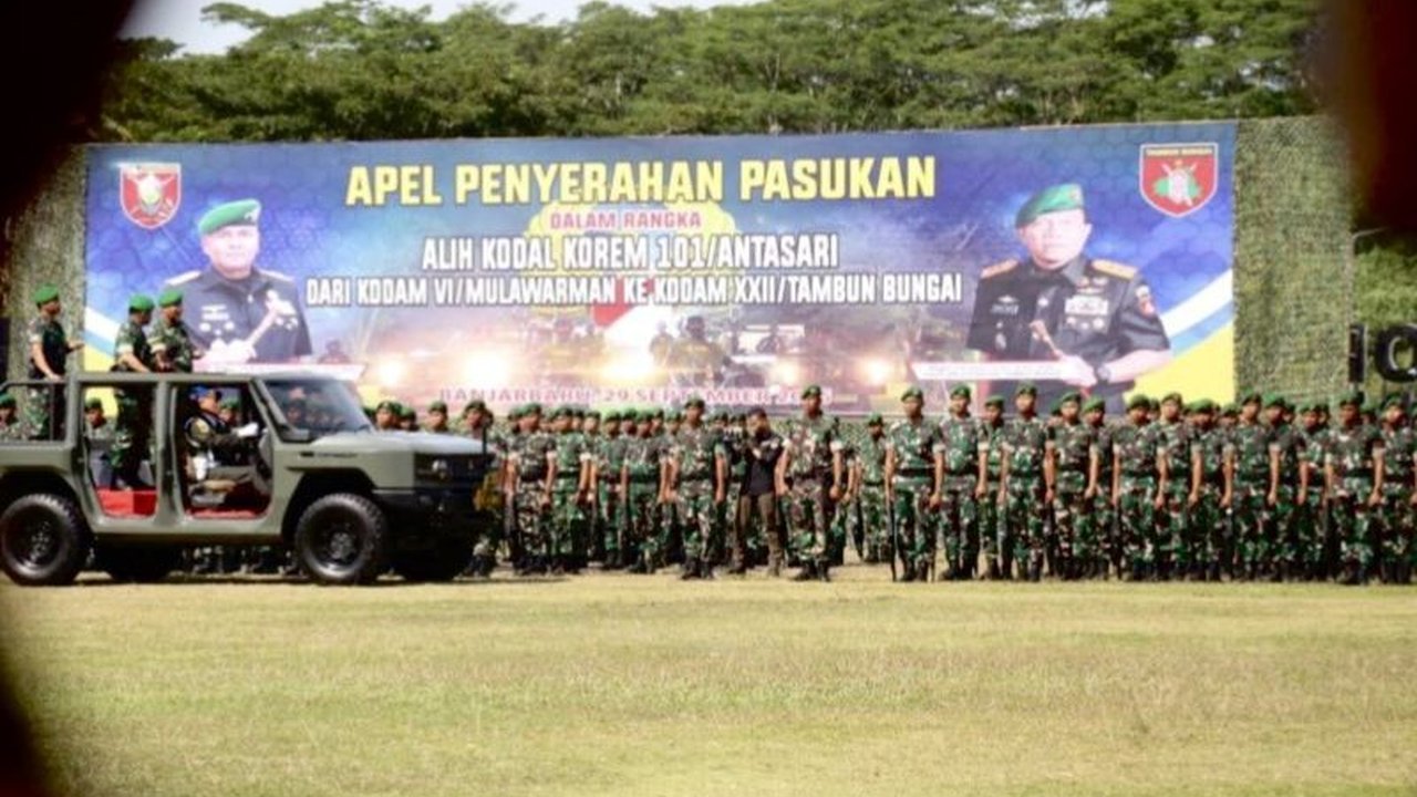 Korem 101/Antasari resmi beralih komando pengendalian (kodal) dari Kodam VI/Mulawarman ke Kodam XXII/Tambun Bungai. Apa dampak strategi alih kodal ini bagi pertahanan Kalimantan?