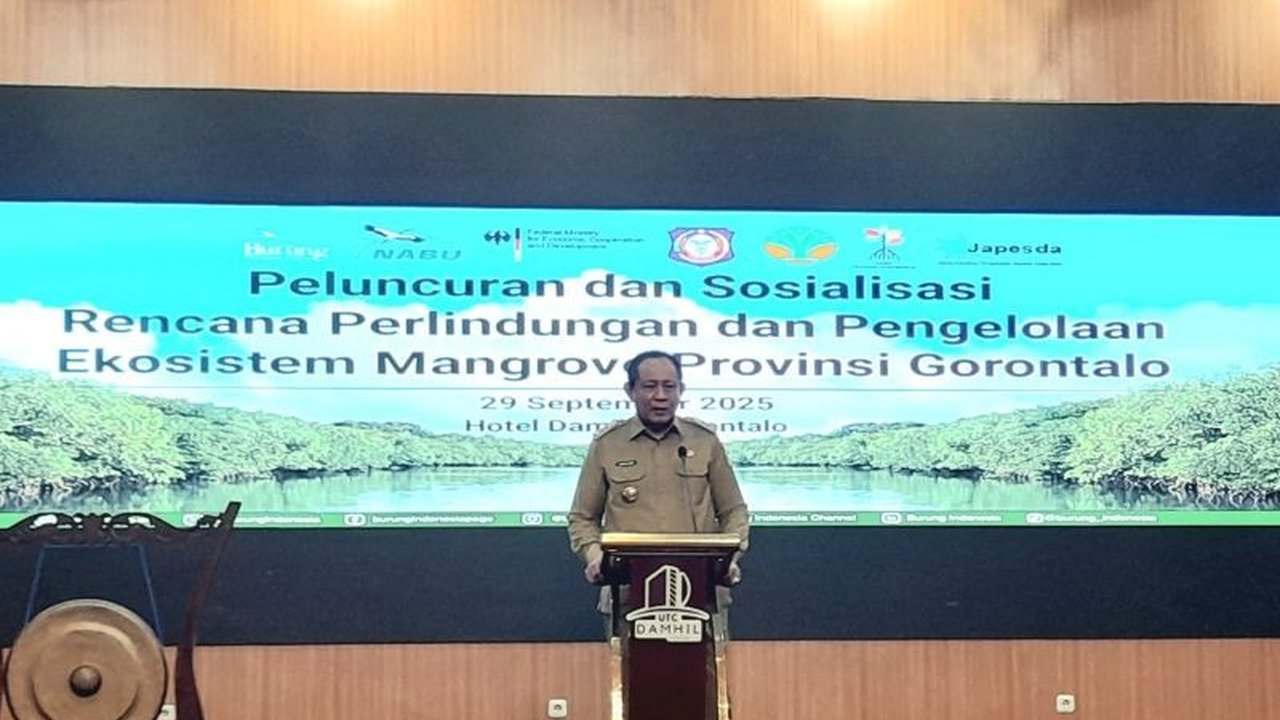 Gubernur Gorontalo Gusnar Ismail menargetkan area Ekosistem Mangrove Gorontalo lebih luas dari tambak ikan. Mengapa target ini krusial untuk ekonomi biru dan lingkungan?