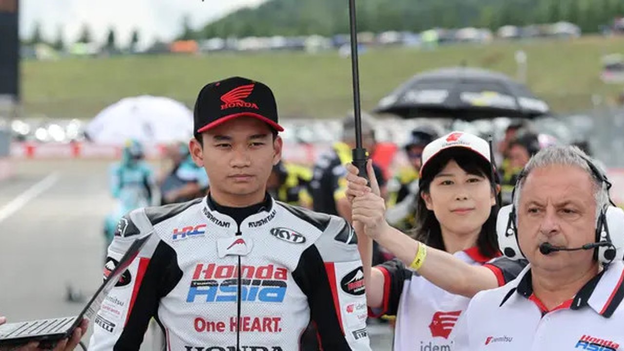 Fadillah Arbi Aditama akan mentas di kelas Moto3 pada balapan di Sirkuit Mandalika, Lombok. (Honda Team Asia)