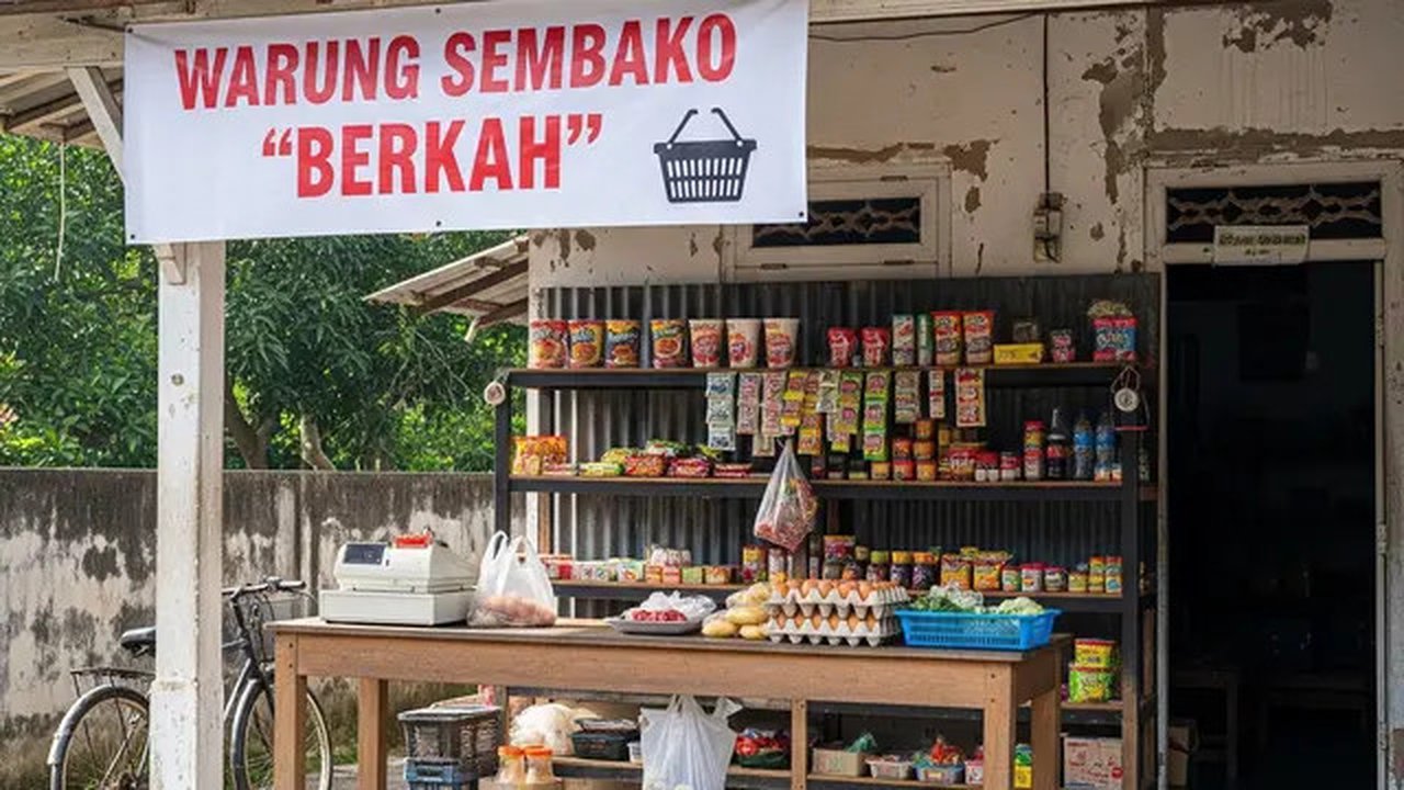 Desain Warung Sembako Sederhana Tapi Menarik (AI)