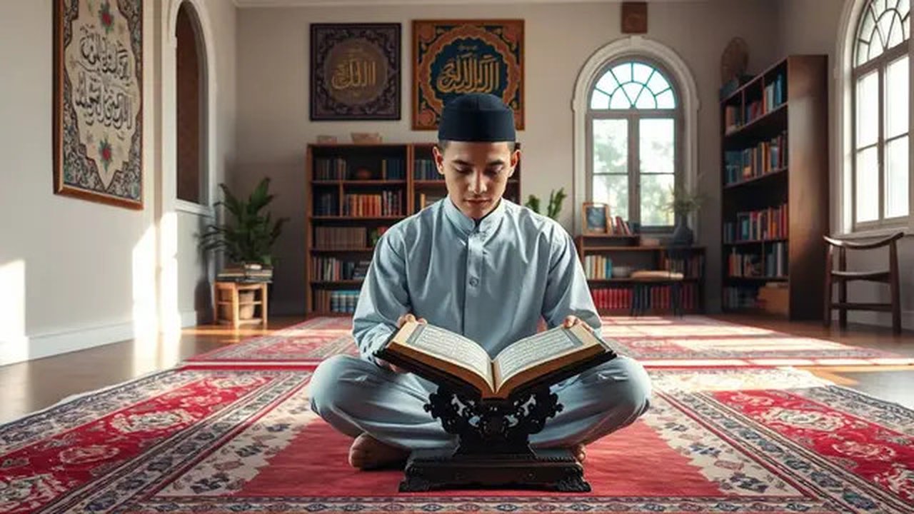 tips dan trik menghafal al quran Ilustrasi dibuat AI
