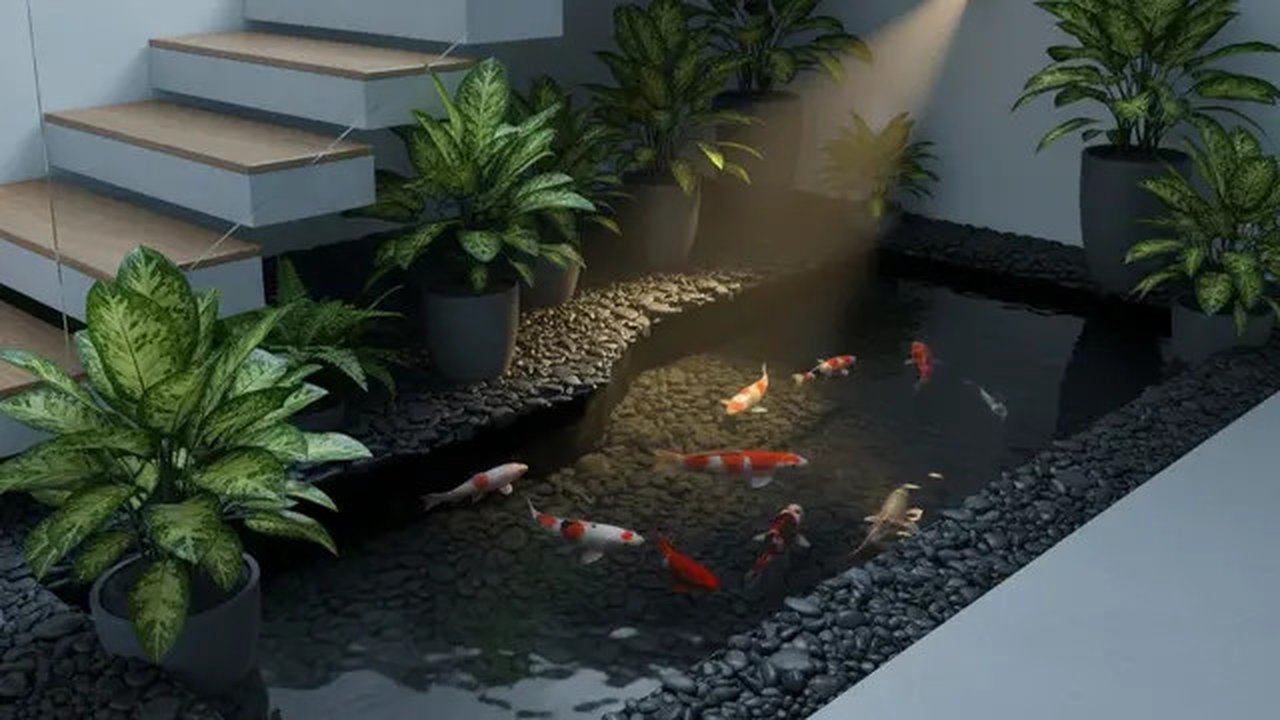 Model Kolam Ikan Mini untuk Taman Sempit (Gemini)