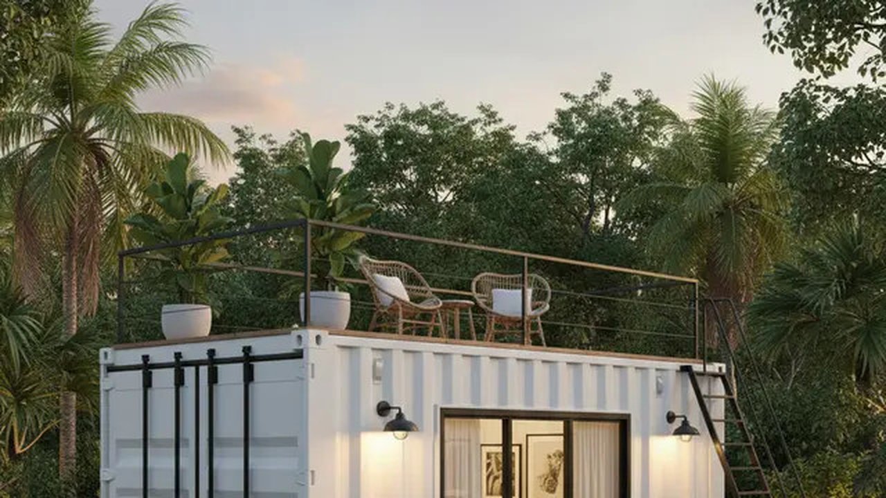 7 Desain Rumah Kontainer Mini Budget 50 Juta, Murah tapi Tetap Nyaman dan Estetik (Foto: Gemini AI)