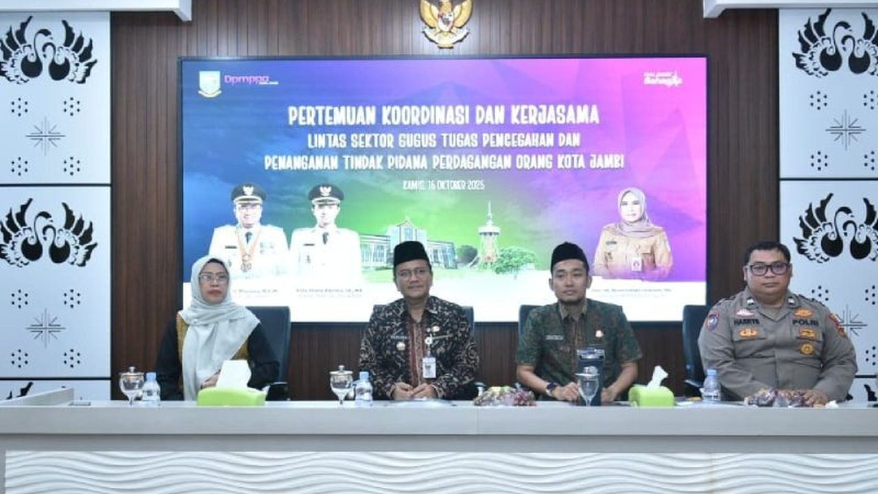 Pemerintah Kota Jambi memperkuat sinergi lintas sektor untuk mencegah dan menangani Tindak Pidana Perdagangan Orang (TPPO), mengingat Kota Jambi menjadi wilayah sasaran utama perdagangan orang.