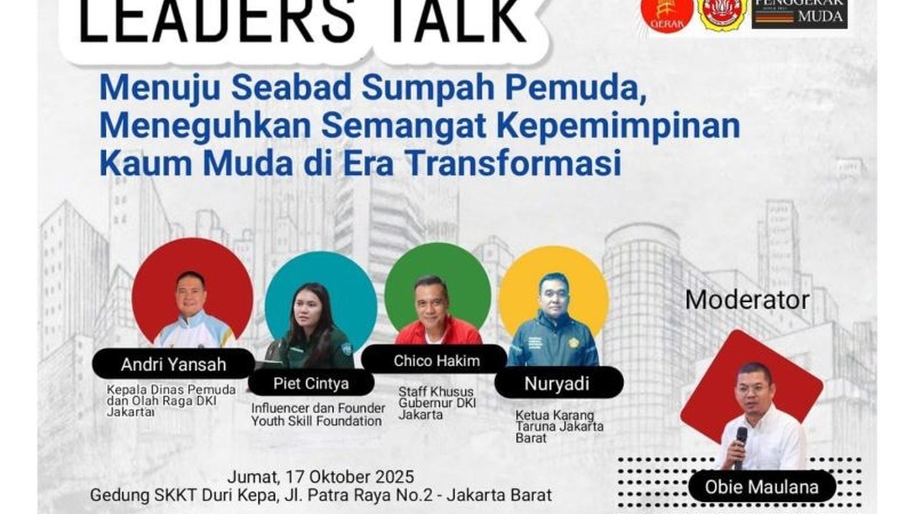 Organisasi Gerak Jakarta menggelar Dialog Pemuda jelang Hari Sumpah Pemuda ke-98, mendorong semangat kepemimpinan dan kontribusi kaum muda di era transformasi.