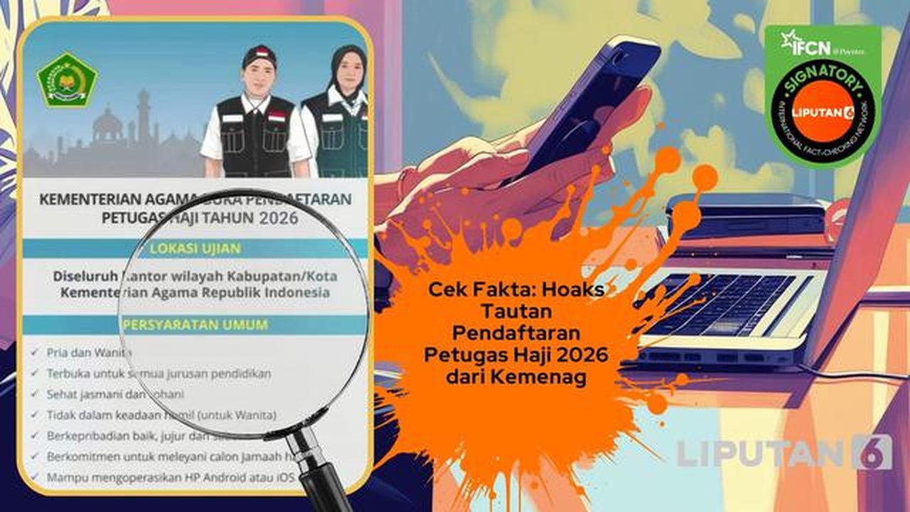 Cek fakta tautan pendaftaran petugas haji 2026