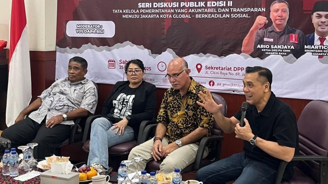DPD PA GMNI Jakarta Raya menegaskan komitmennya mengawal pembangunan Jakarta menuju Jakarta Kota Global yang berkeadilan sosial, memastikan sinergi pemerintah dan masyarakat.