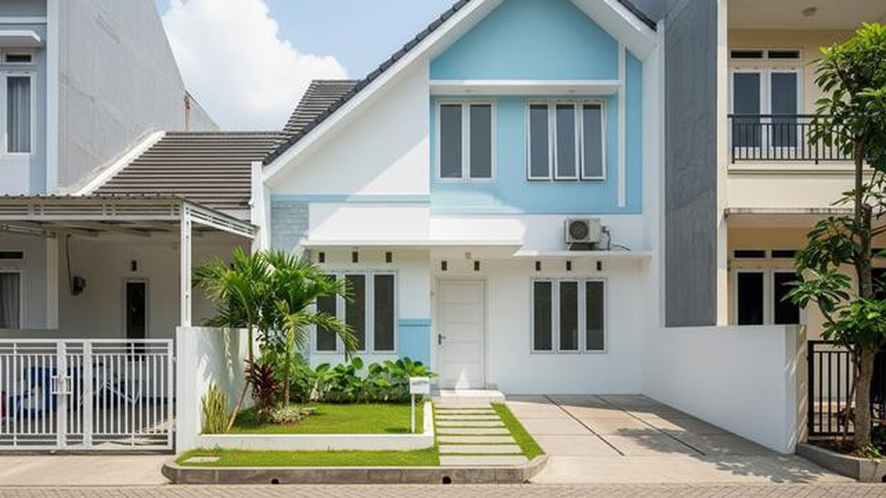 Rumah Tipe 36 dengan Warna Terang dan Atap Tinggi/Desain Rumah Minimalis Ukuran Kecil Tipe 36 di Lokasi Strategis (Sumber: gemini.com)