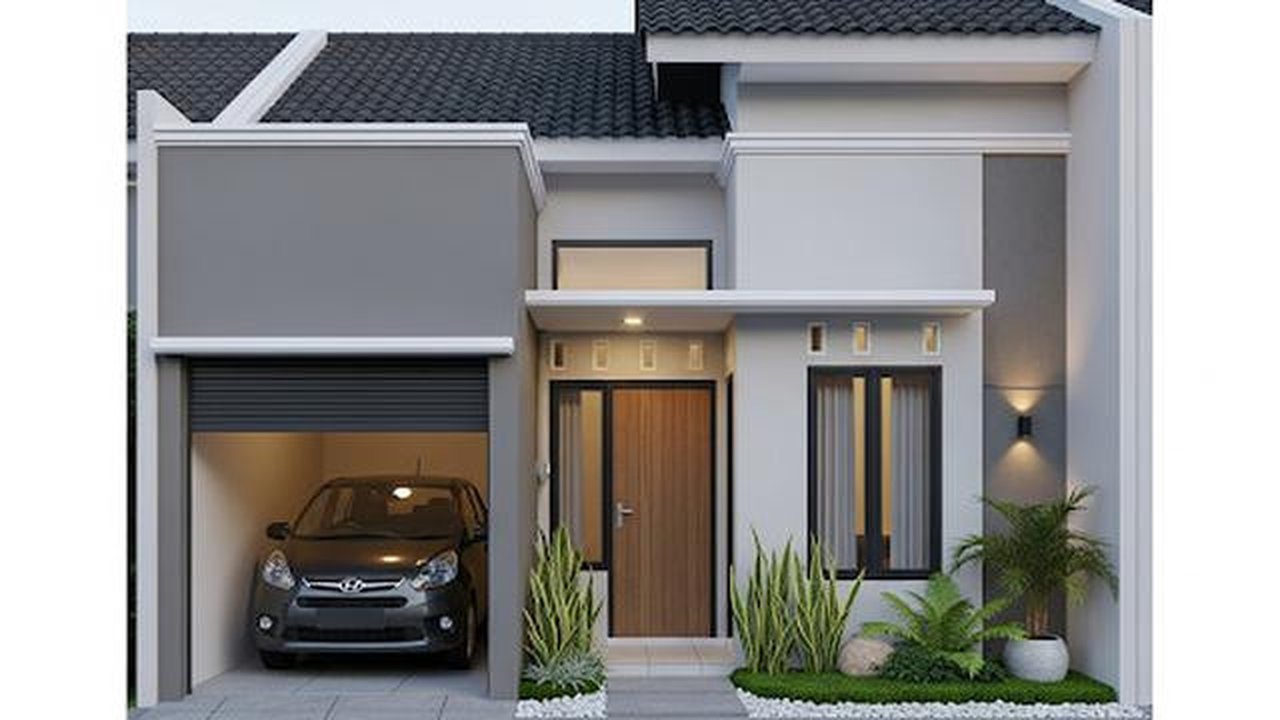 Rumah Sederhana dengan Garasi Kecil/Desain Rumah Sederhana 7x12 (Sumber: gemini.com)