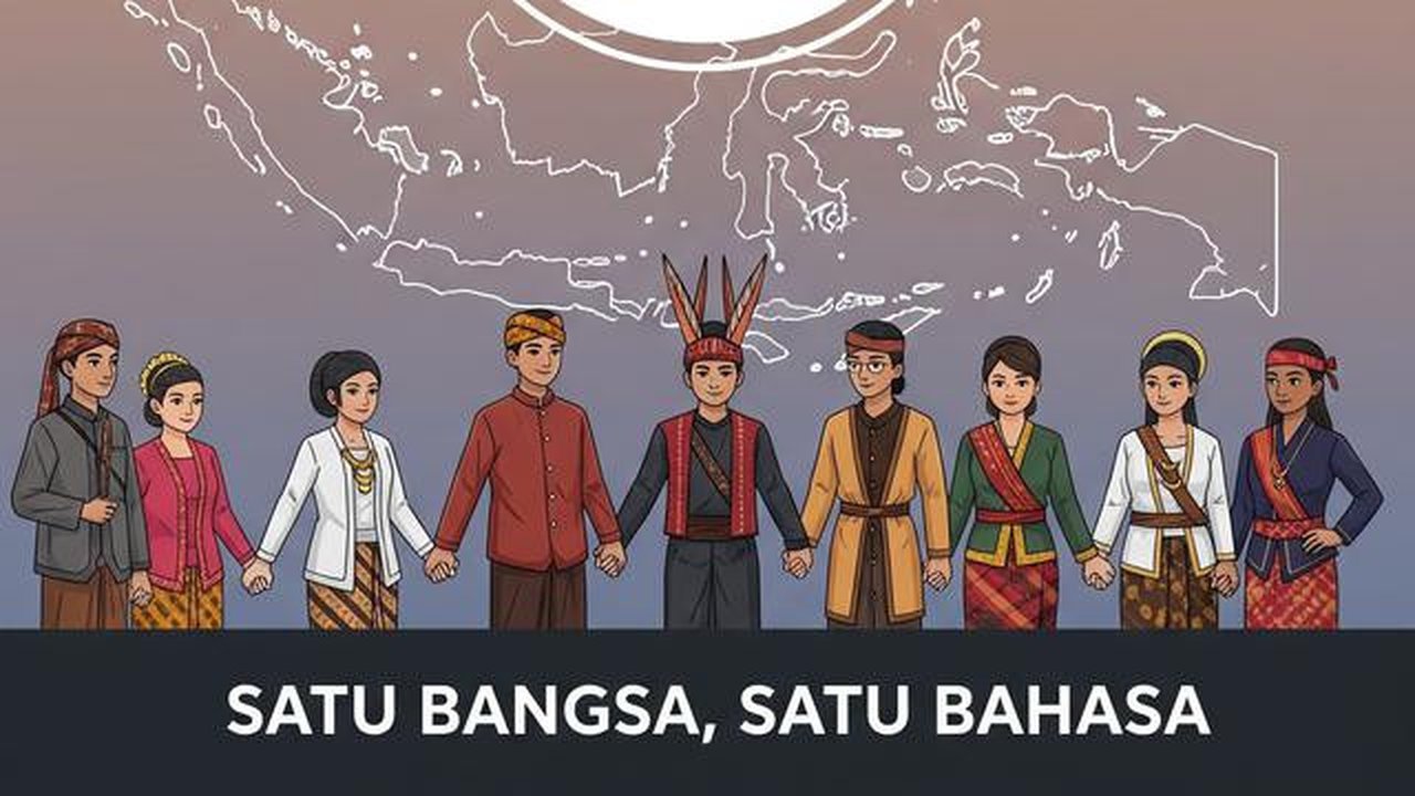 Twibbon Sumpah Pemuda. (Foto: Gemini AI)