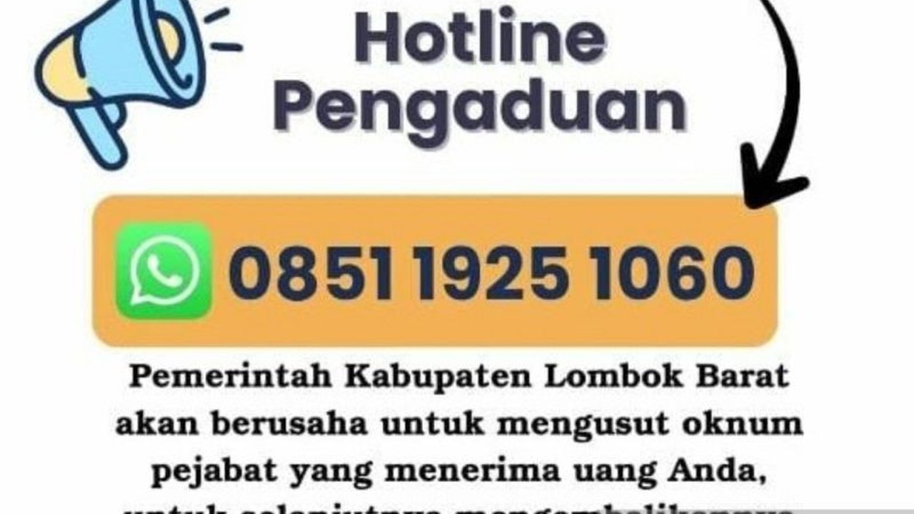 Inspektorat Lombok Barat meluncurkan layanan pengaduan honorer non-database via WhatsApp untuk memberantas praktik pungutan liar. Beranikah Anda melapor? Identitas terjamin rahasia!
