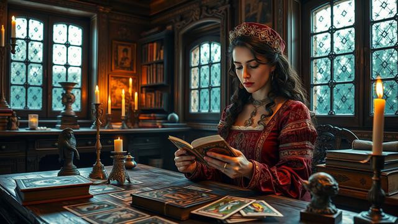 arti kartu tarot Ilustrasi dibuat AI
