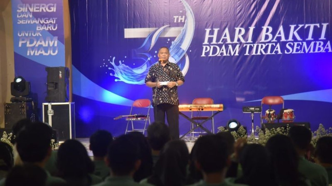 Bupati Sleman Harda Kiswaya meminta PDAM Sleman terus berkomitmen memberikan layanan air bersih terbaik dan berkualitas, seiring perayaan Hari Bakti ke-33 dengan laba Rp6,9 miliar.