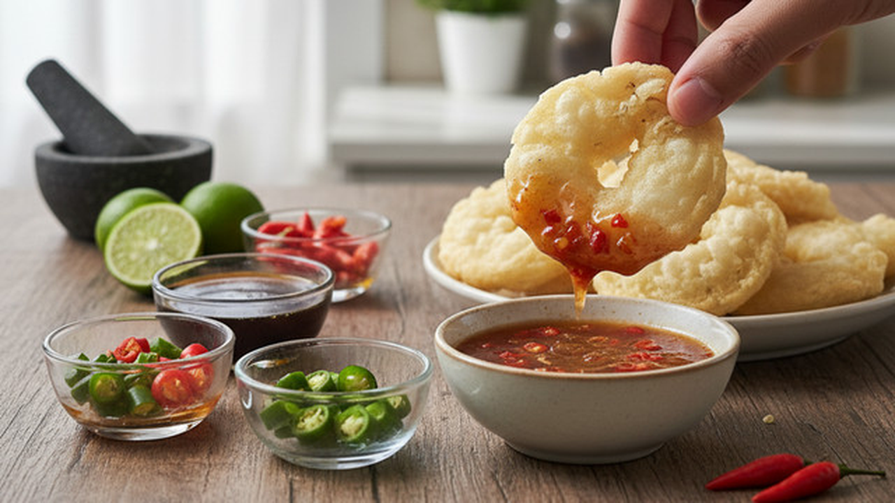 Ilustrasi Bumbu Rujak Cireng (Foto: Gemini)
