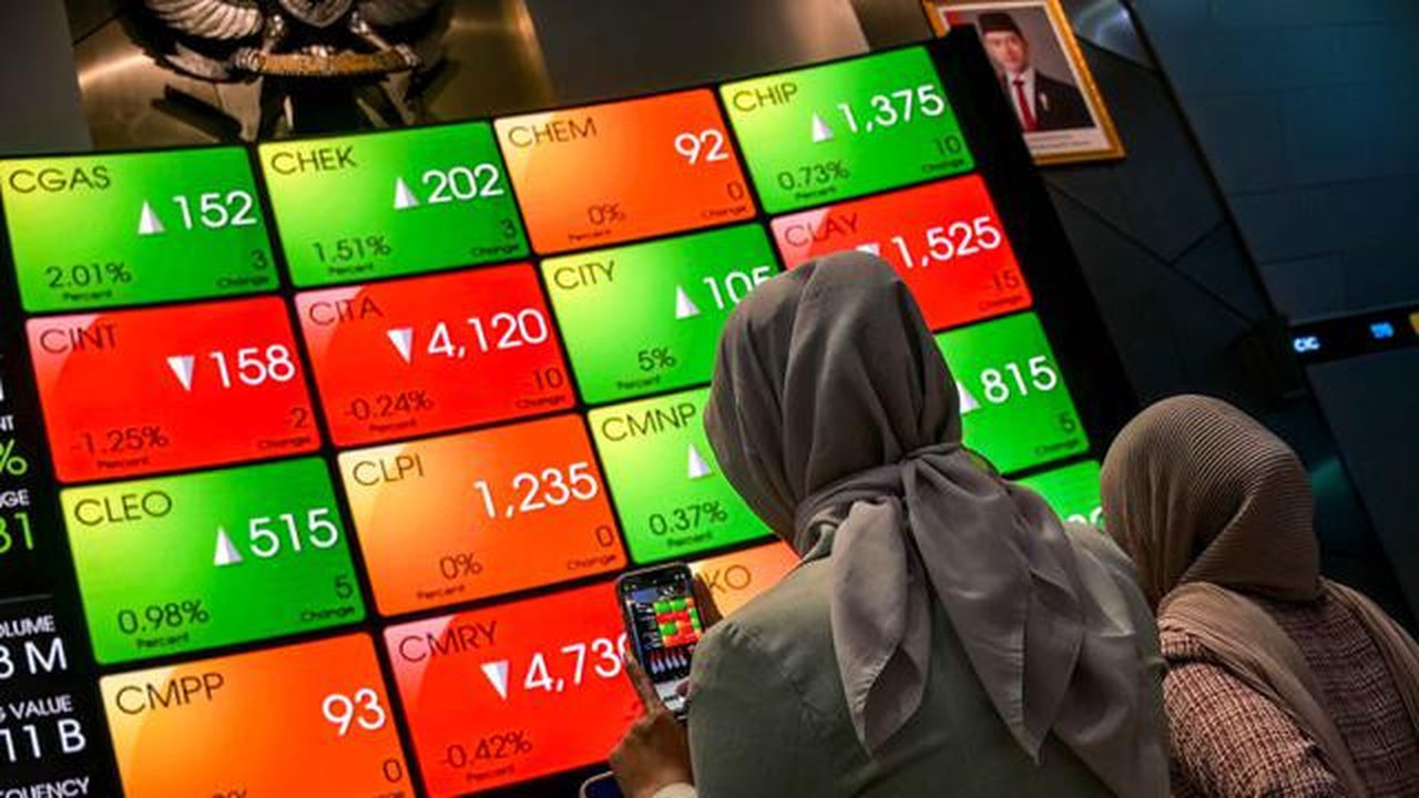 Sebelumnya, pada pembukaan perdagangan Rabu 10 September 2025, IHSG dibuka menguat di 7.682,422. (BAY ISMOYO/AFP)