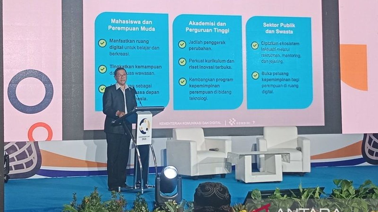 Kementerian Komunikasi dan Digital (Komdigi) menekankan pentingnya peran perempuan digital dalam menentukan arah masa depan bangsa, bukan hanya sebagai pengguna, untuk transformasi yang inklusif.