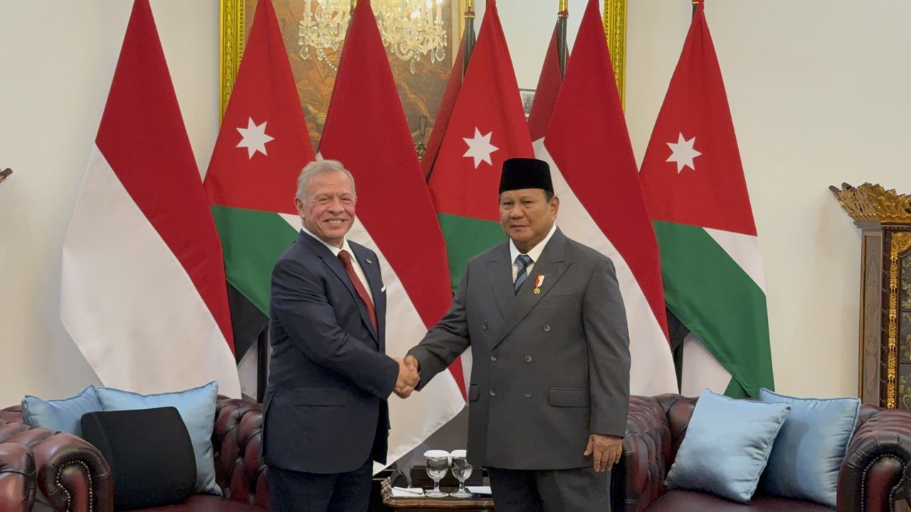 Tiba di Istana Merdeka, Raja Yordania Abdullah II Disambut Prabowo dengan Upacara Penyambutan