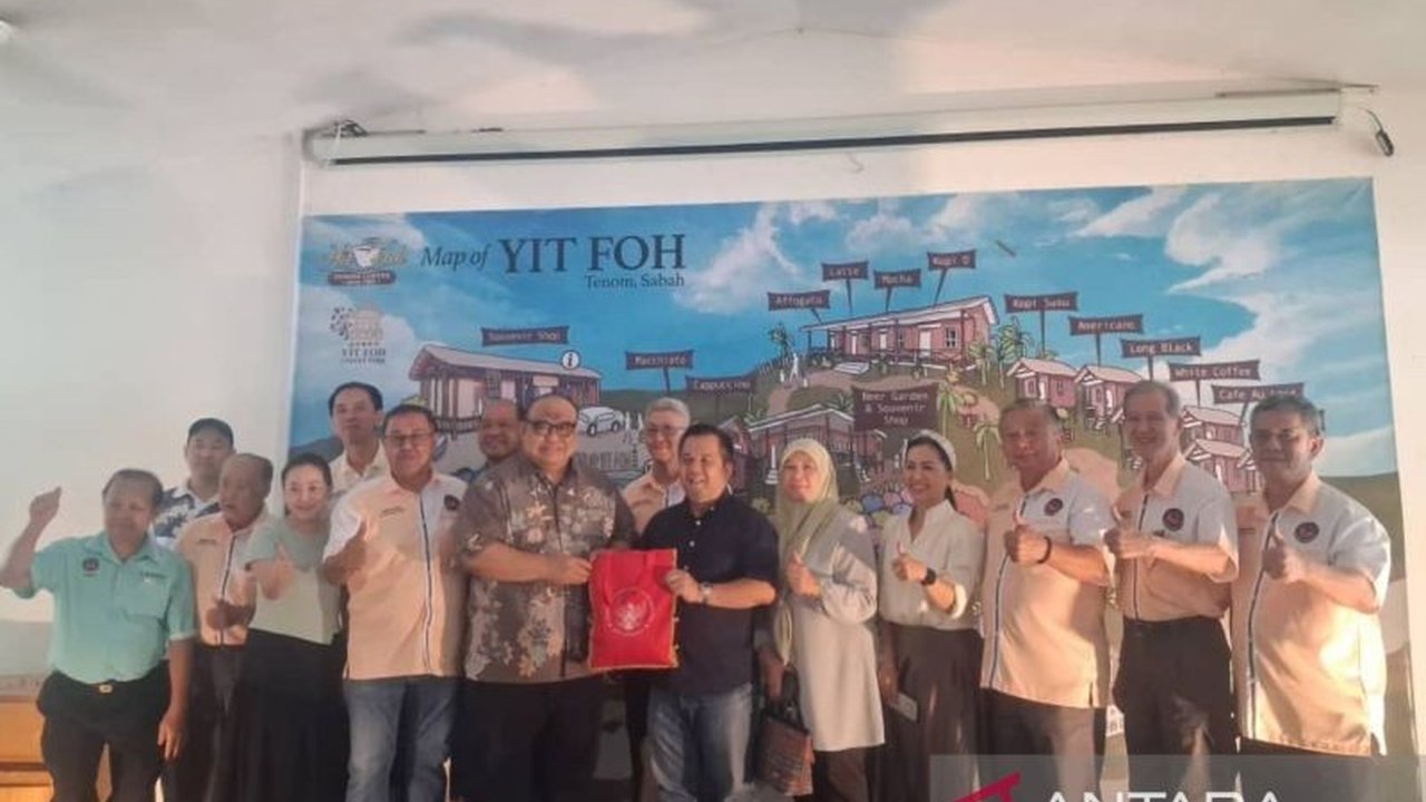 KJRI Kota Kinabalu serius memperkuat promosi Kopi Indonesia dan menjajaki kolaborasi perdagangan di Tenom, sentra industri kopi Sabah, Malaysia, demi memperluas pangsa pasar.