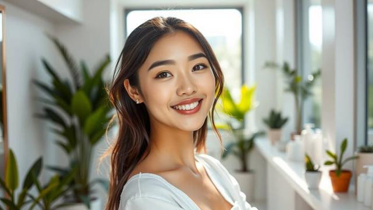 tips wajah glowing Ilustrasi dibuat AI