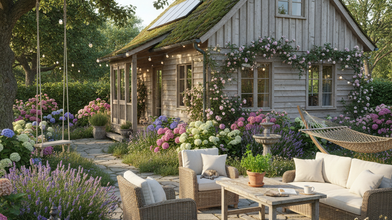 Model Rumah Mungil Tapi Punya Kebun dan Teras Samping