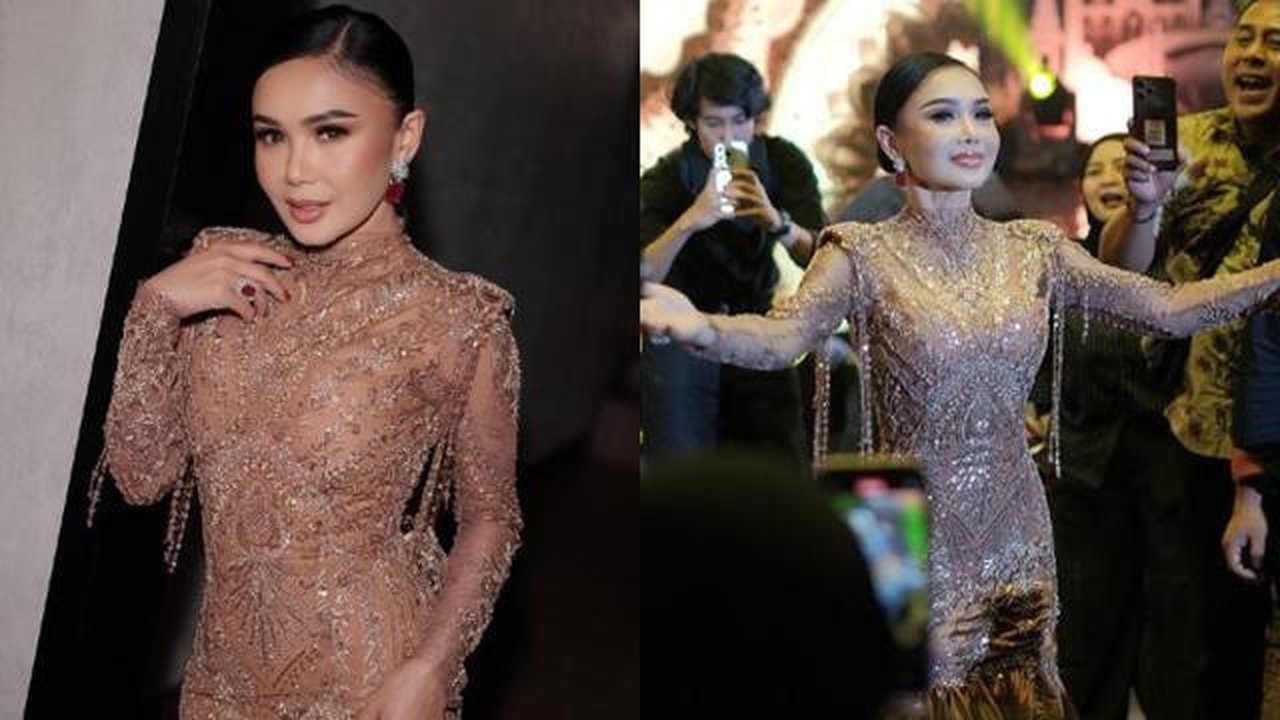 Yuni Shara Pakai Dress Payet (Foto: Intsagram/yunishara36)