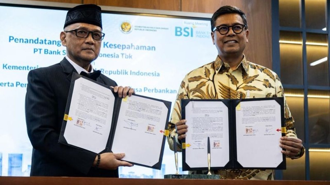 PT Bank Syariah Indonesia (BSI) dan Kementerian Haji dan Umrah (Kemenhaj) menjalin kerja sama strategis demi kualitas Layanan Keuangan Haji yang lebih baik, aman, dan modern bagi jamaah Indonesia.
