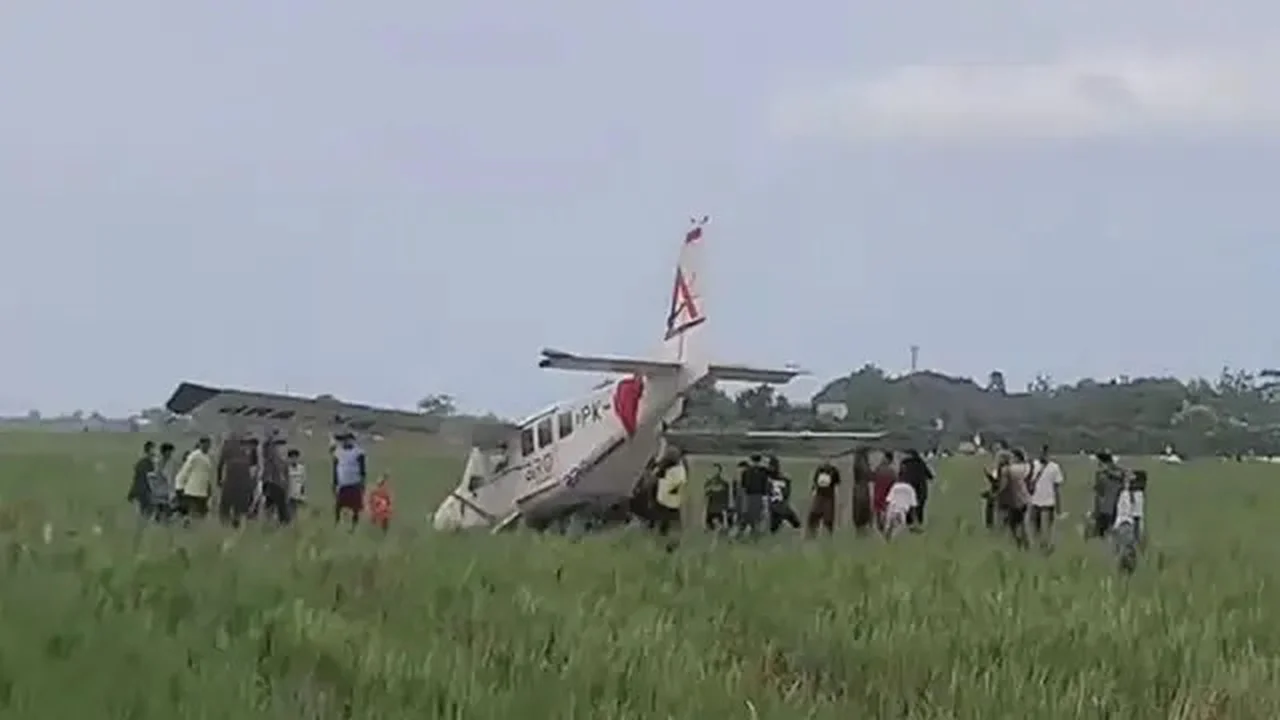 pesawat ringan jatuh di karawang (Liputan6.com/antara)