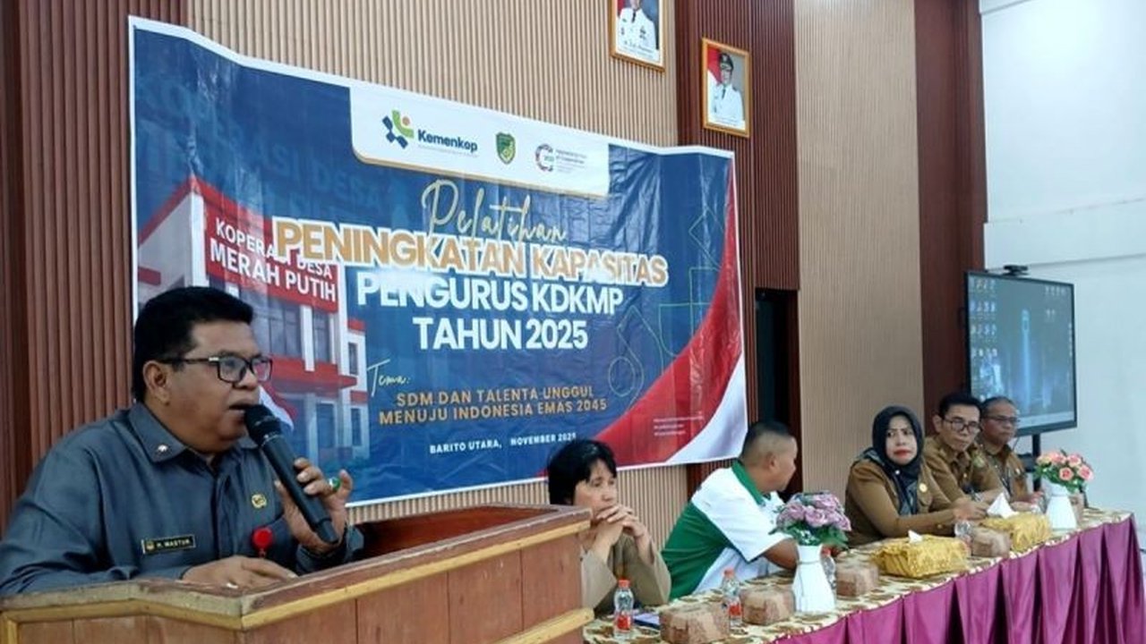 Pemerintah Kabupaten Barito Utara serius meningkatkan Peningkatan Kapasitas Koperasi Merah Putih melalui pelatihan intensif, demi memperkuat ketahanan pangan dan ekonomi rakyat.