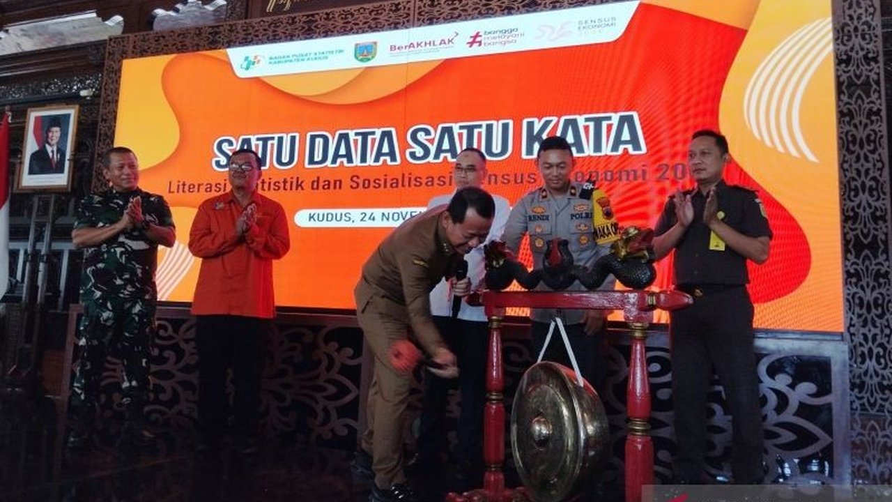 Pemerintah Kabupaten Kudus menegaskan komitmen dalam menghadirkan data sosial ekonomi berkualitas sebagai dasar kebijakan pembangunan daerah, mendorong suksesnya Sensus Ekonomi 2026.