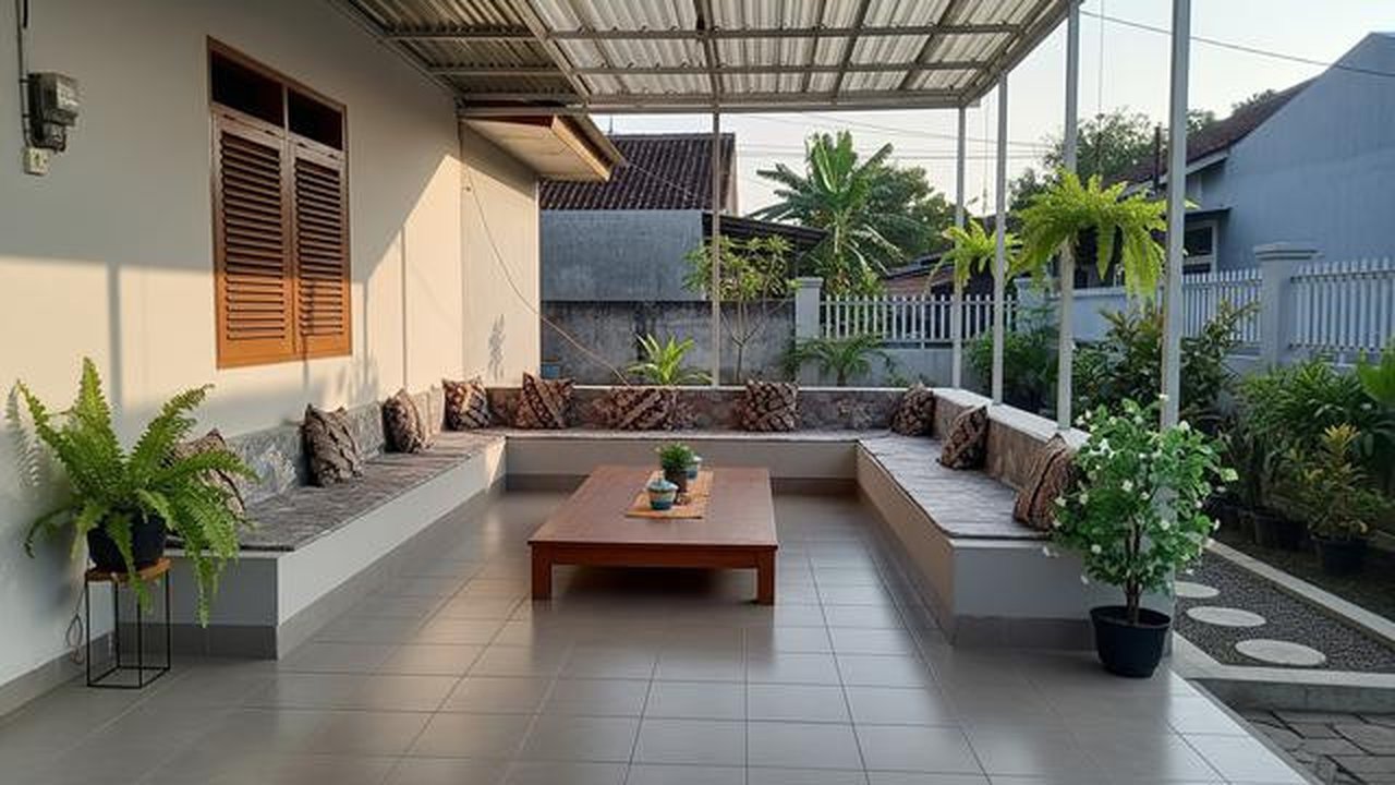 Desain Teras Kecil Tapi Lapang untuk Arisan dan Pengajian di 2025/ Ilustrasi AI