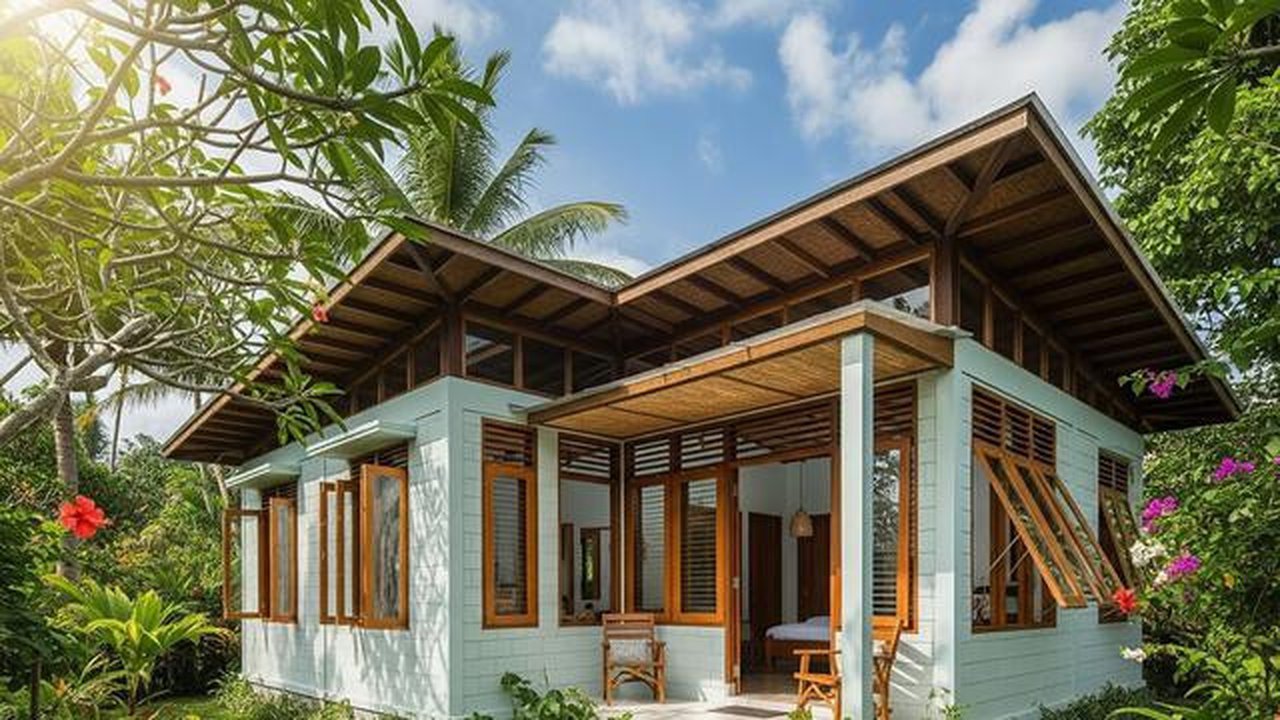 Desain Rumah Kecil Tapi Tetap Adem Tanpa AC Berkat Ventilasi Silang. Foto: Gemini