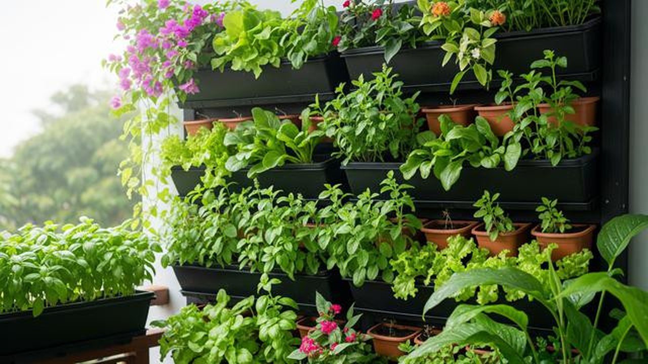 Jenis Tanaman yang Cocok untuk Kebun Vertikal Kecil  (Sumber: gemini.com)