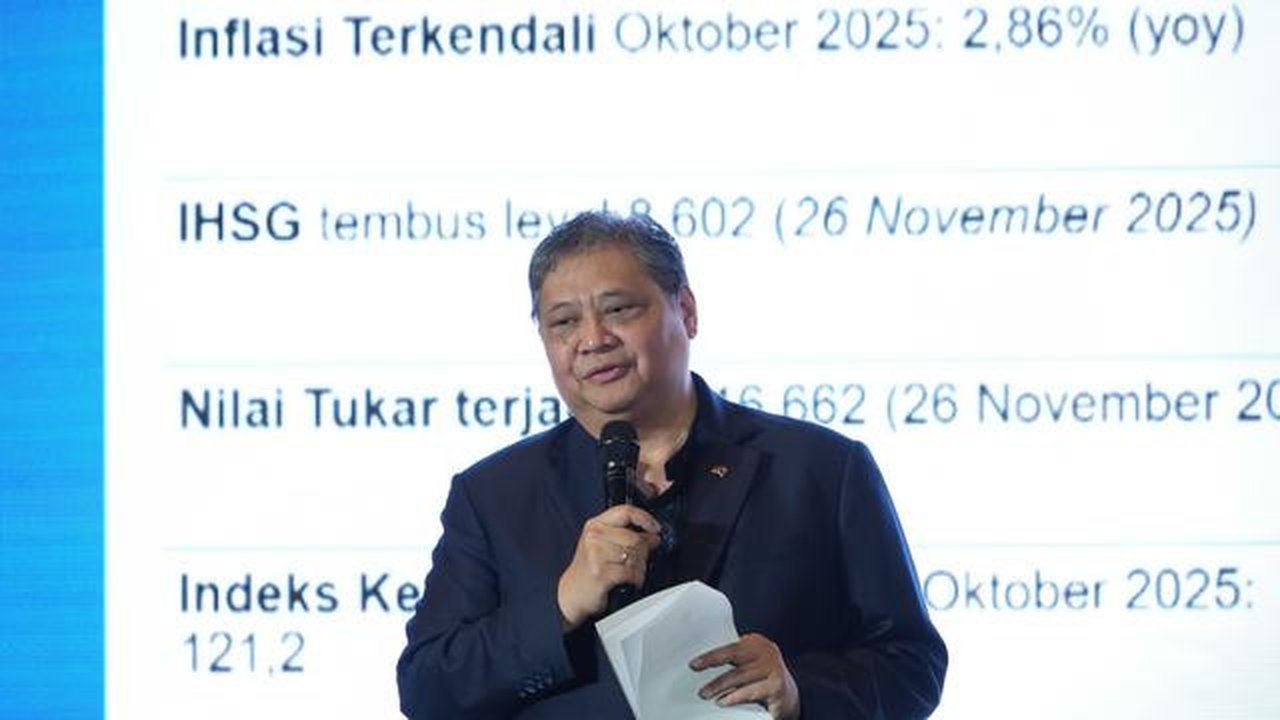 Menteri Koordinator Bidang Perekonomian Airlangga Hartarto dalam Closed-Door Dialogue: C-Suite Forum, bagian dari Conference on Indonesian Foreign Policy (CIFP) 2025, Minggu (30/11/2025). (Do