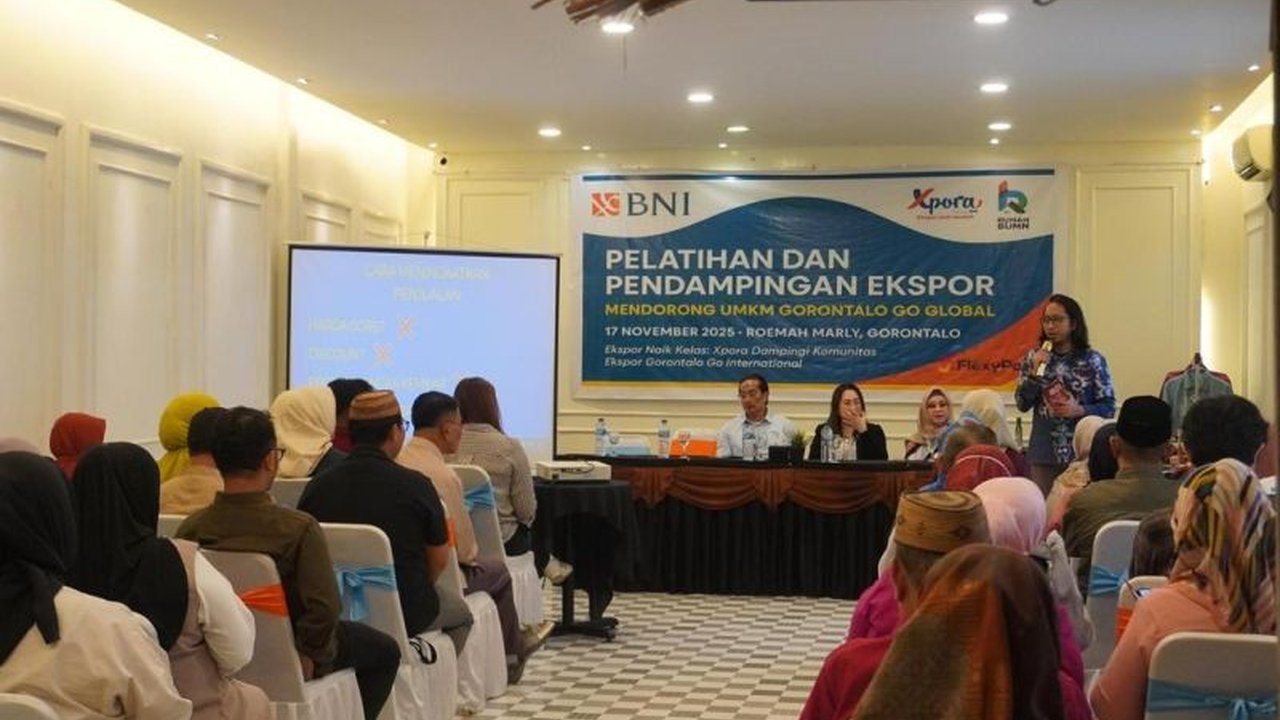 BNI menyelenggarakan Pelatihan Ekspor BNI bagi UMKM di Gorontalo, membekali mereka dengan pengetahuan regulasi dan strategi pasar global agar produk lokal mampu bersaing di kancah internasional.
