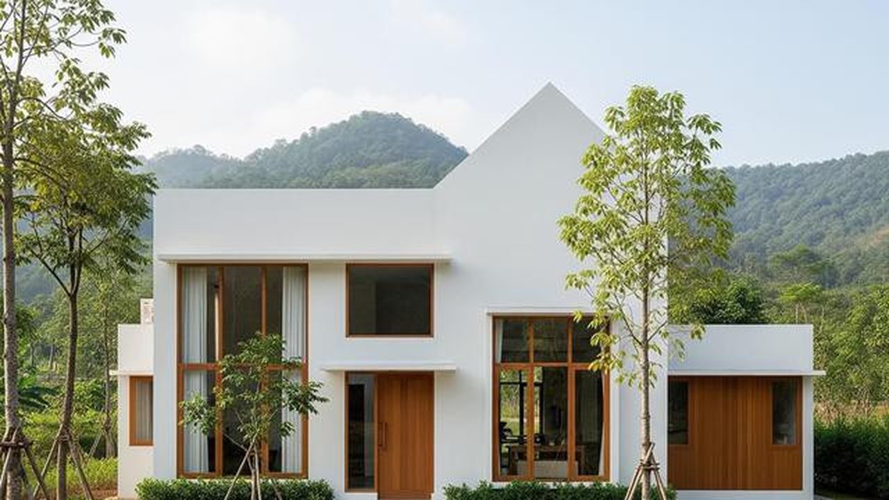 Rumah Kampung dengan Sentuhan Modern. Foto: Gemini