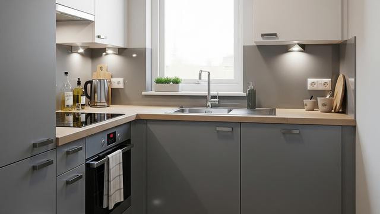 Desain Dapur Mini 22 Meter (Image by Gemini AI)