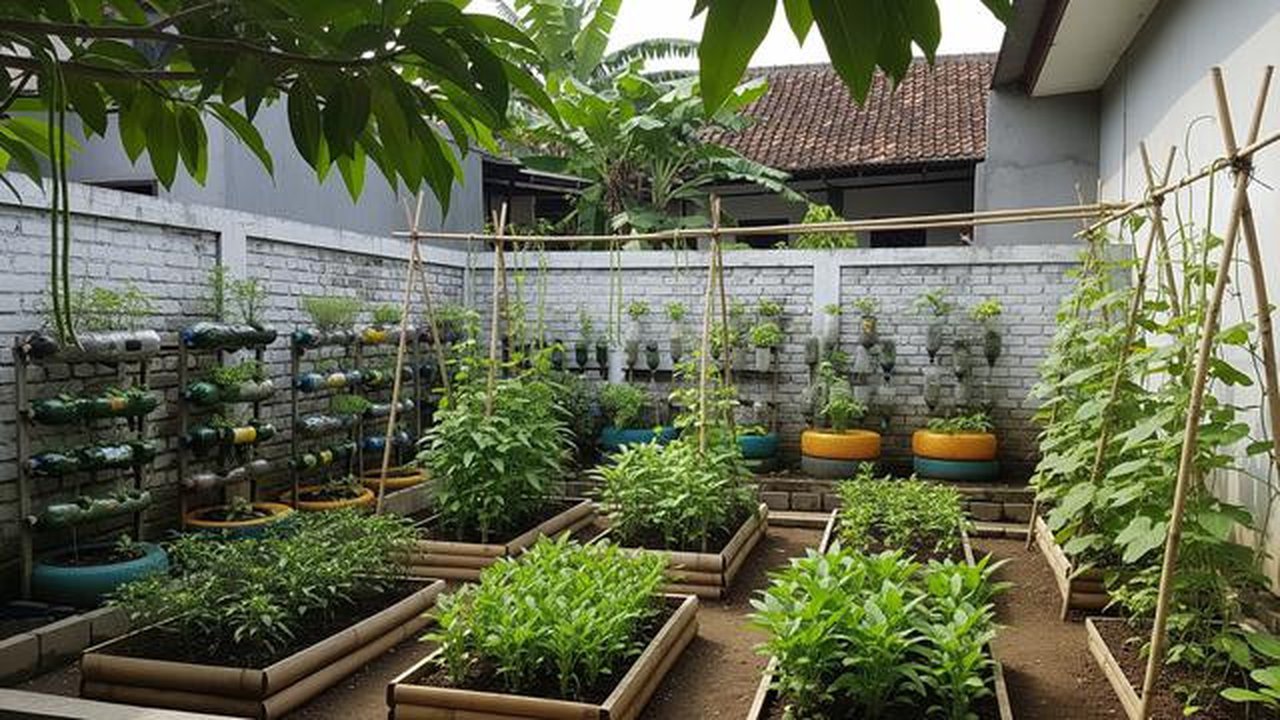 Ide Kebun Sayur Minimalis Belakang Rumah Modal Rp 300 Ribu/AI