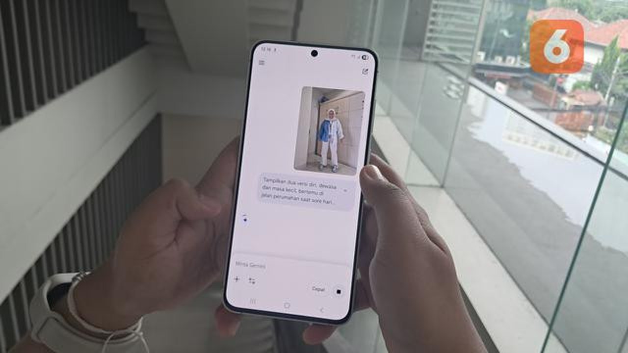Prompt Gemini AI untuk edit foto di Samsung Galaxy S25 FE. Lipytan6.com/Nariza Riskantia Haya