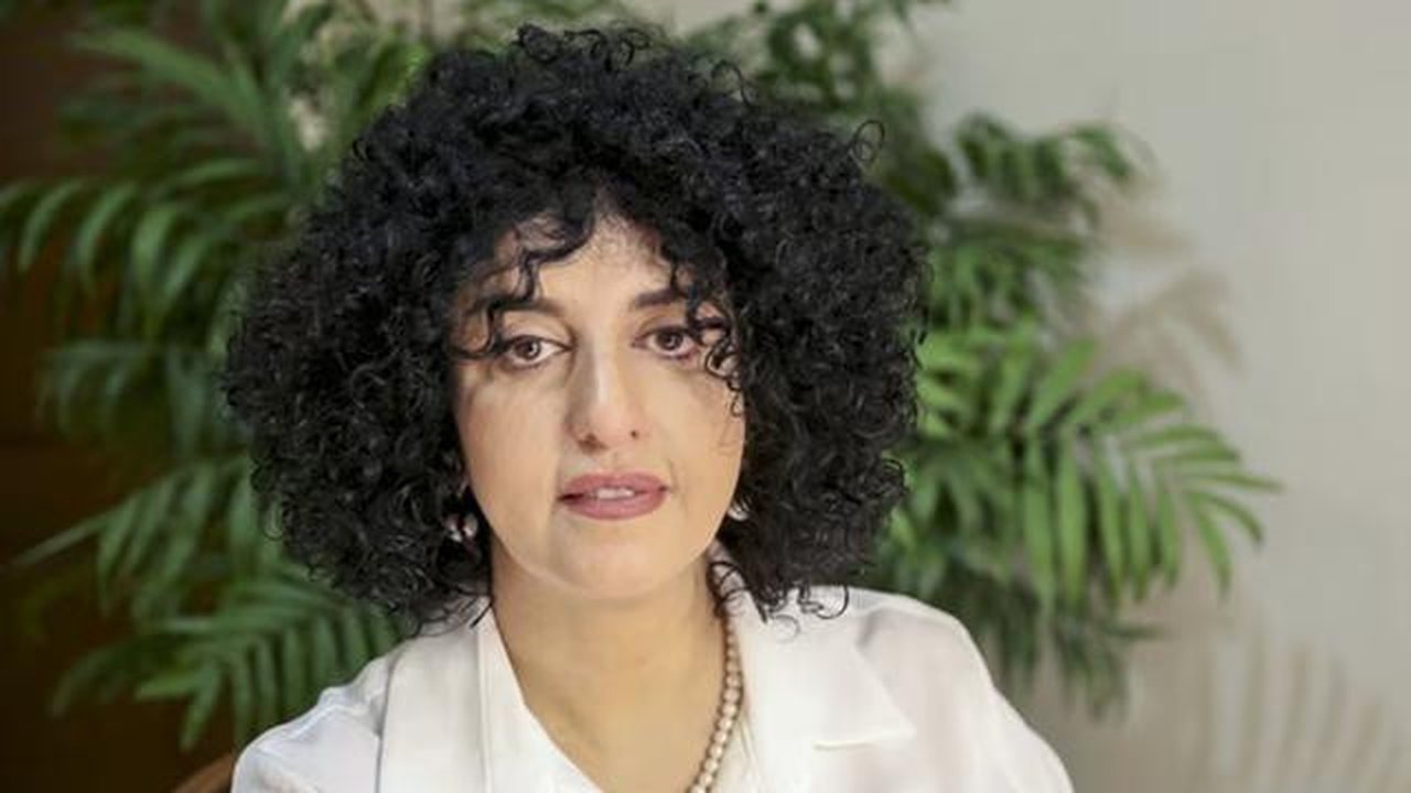 Peraih Nobel Perdamaian pada 2023 Narges Mohammadi. (Dok. AFP)