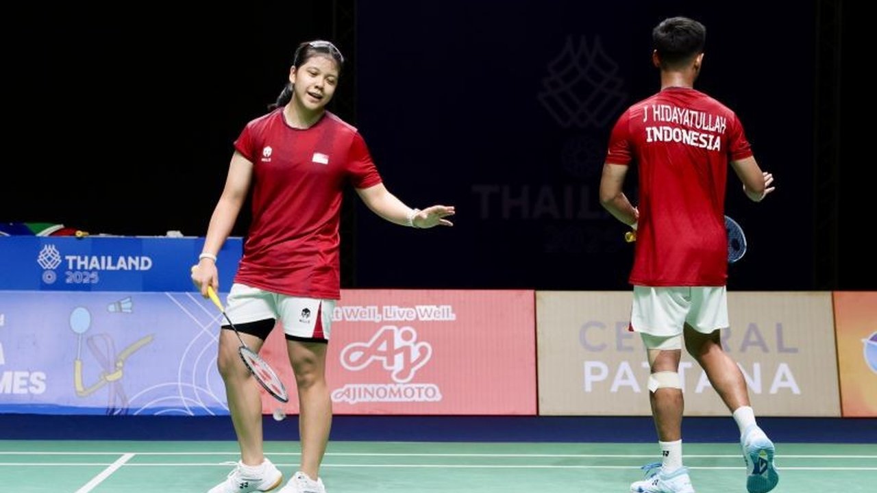 Ganda Campuran Indonesia, Jafar Hidayatullah/Felisha Alberta Nathaniel Pasaribu, harus puas dengan medali perunggu SEA Games 2025 setelah kalah di semifinal, gagal mempertahankan emas.