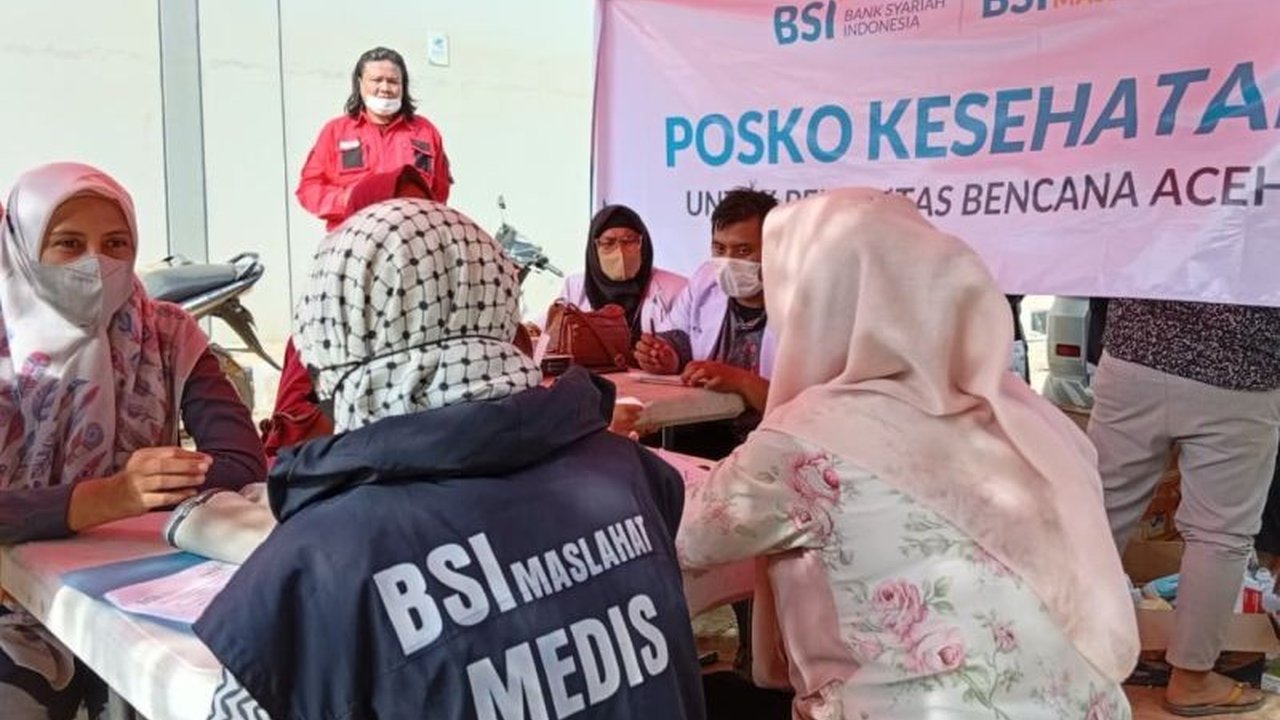 PT Bank Syariah Indonesia (BSI) membuka Posko Kesehatan di Kuala Simpang, Aceh Tamiang, sebagai bentuk komitmen membantu pemulihan kondisi warga pasca-banjir.