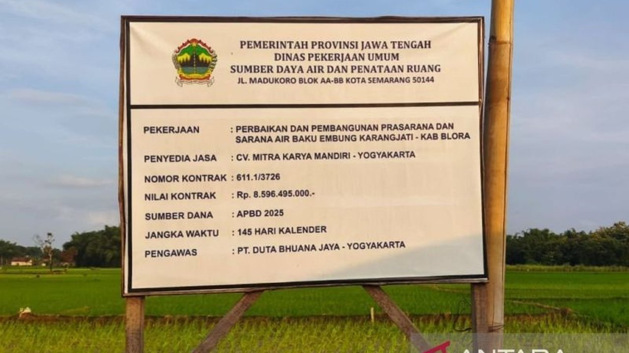 Pemerintah Provinsi Jawa Tengah menganggarkan Rp8,59 miliar untuk Pembangunan Embung Nglawiyan Blora, proyek vital yang akan meningkatkan efisiensi irigasi 40 hektare sawah.