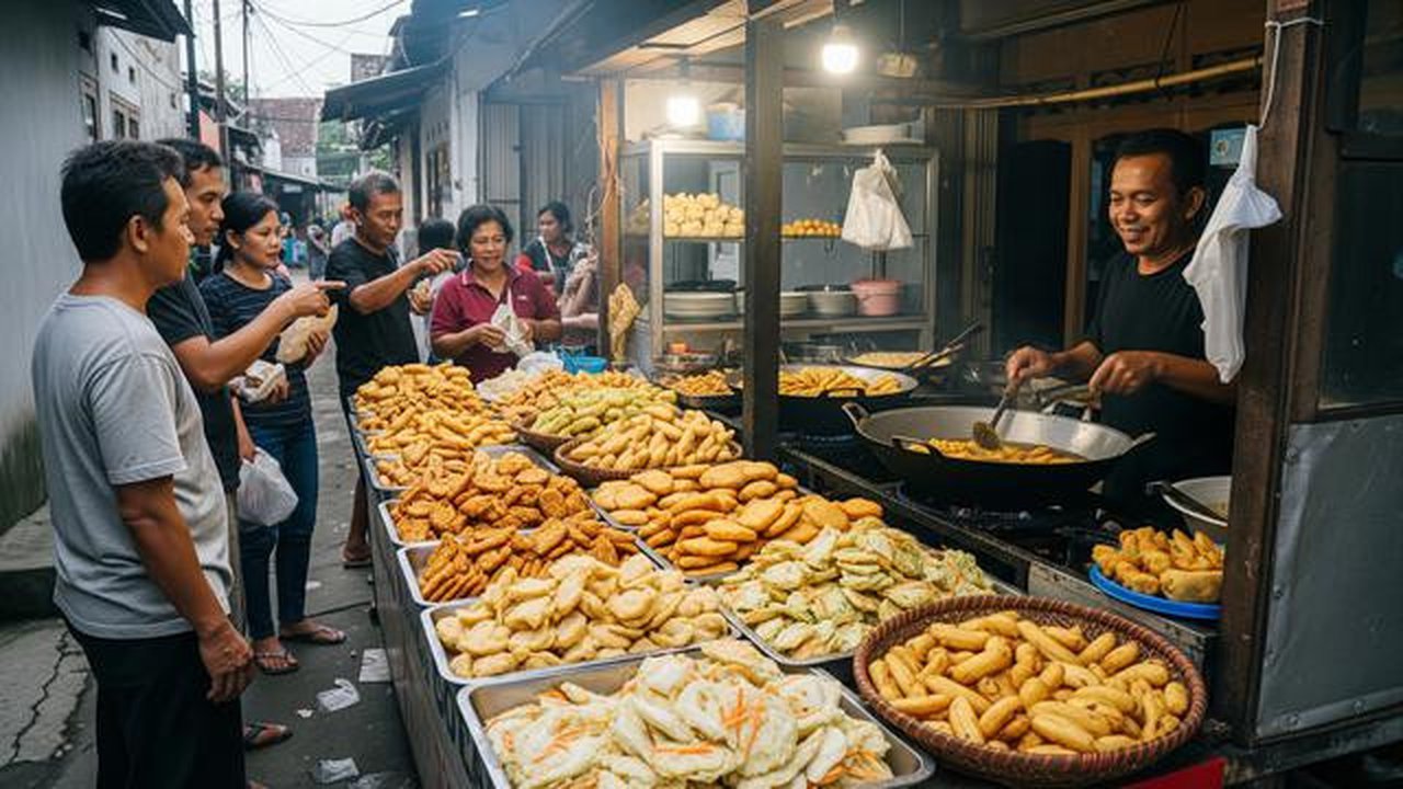 Ide Jualan 'Receh' tapi Banyak Dicari dan Cepat Laris di Dalam Gang dengan Produk Aneka Gorengan/ Ilustrasi AI