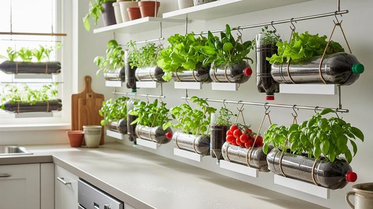 Menanam Sayur di Botol Bekas. (Foto: Gemini AI)