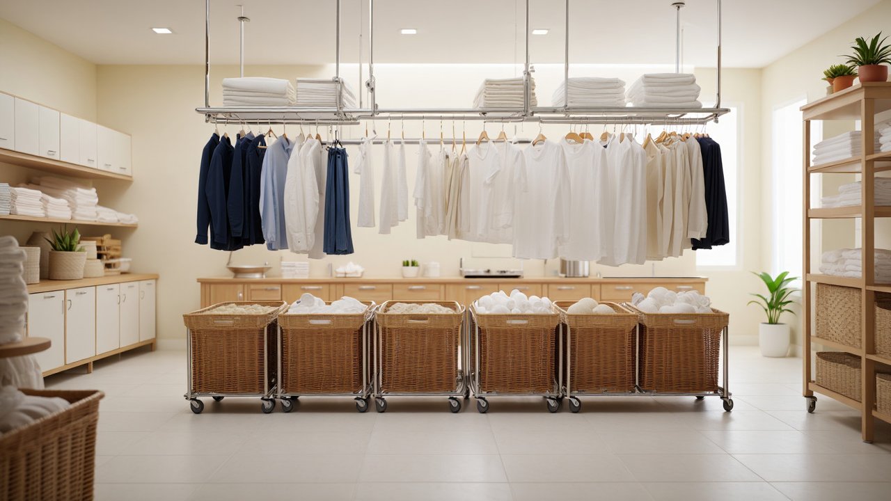 <p> Desain Usaha Laundry Minimalis</p>