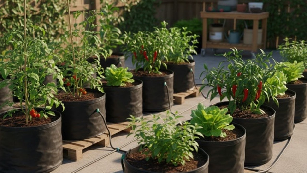 Ilustrasi Polybag Gardening