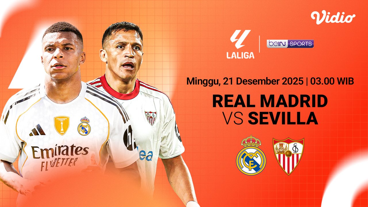 Saksikan Live Streaming La Liga Pekan ke-17: Real Madrid vs Sevilla ...